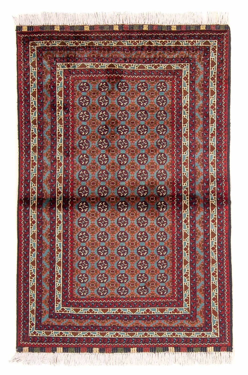 Afghan Rug - Bukhara - 150 x 100 cm - multicolored