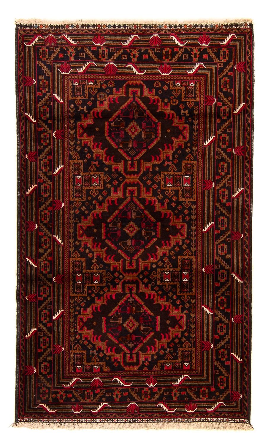 Belutsch Rug - 204 x 125 cm - brown