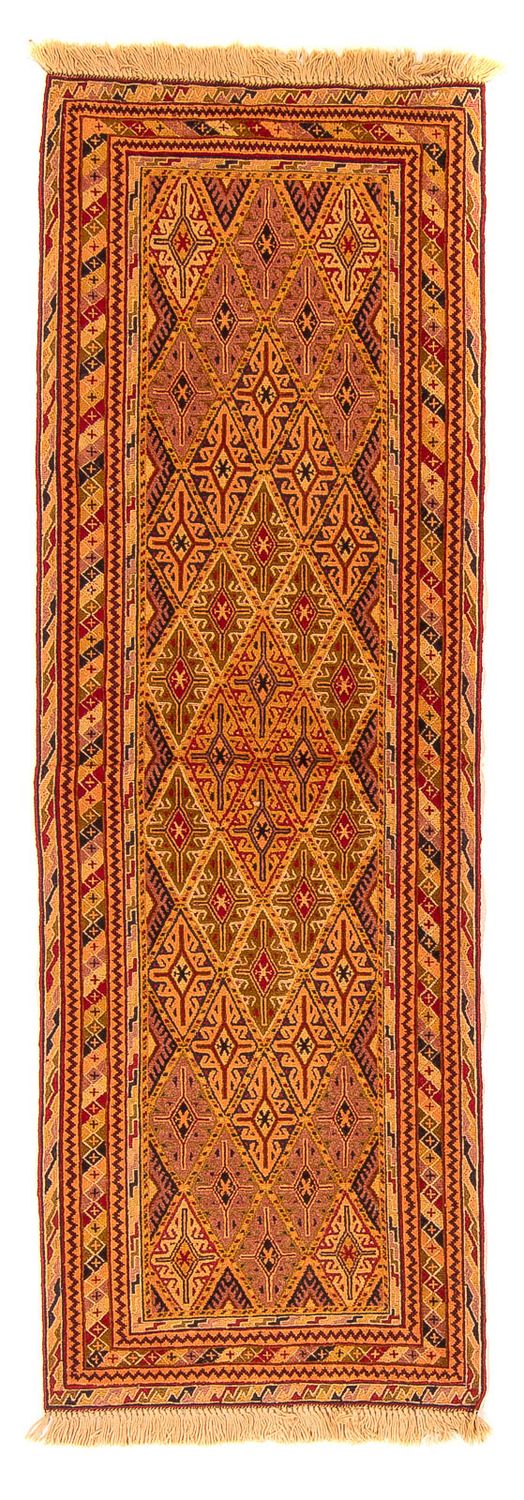 Runner Kelim Rug - Oriental - 194 x 61 cm - brown