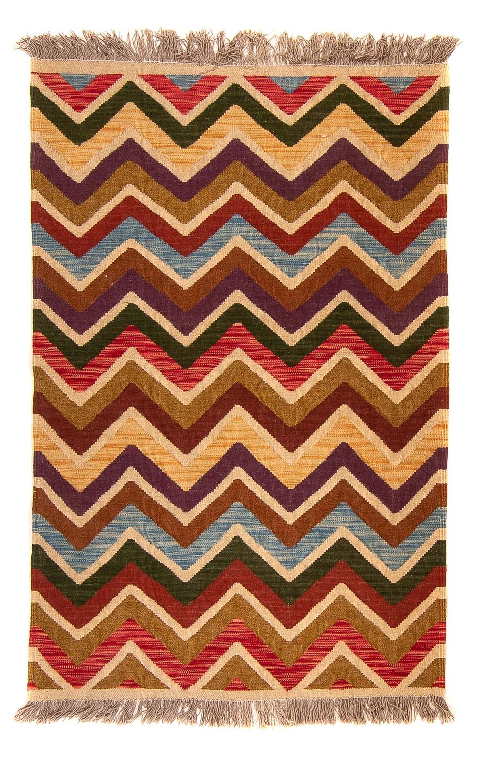 Kelim Rug - Splash - 156 x 100 cm - multicolored