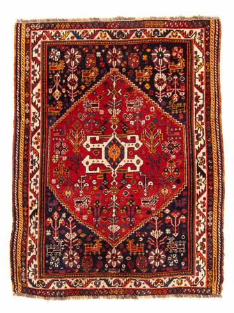 Perser Rug - Nomadic - 142 x 115 cm - dark red