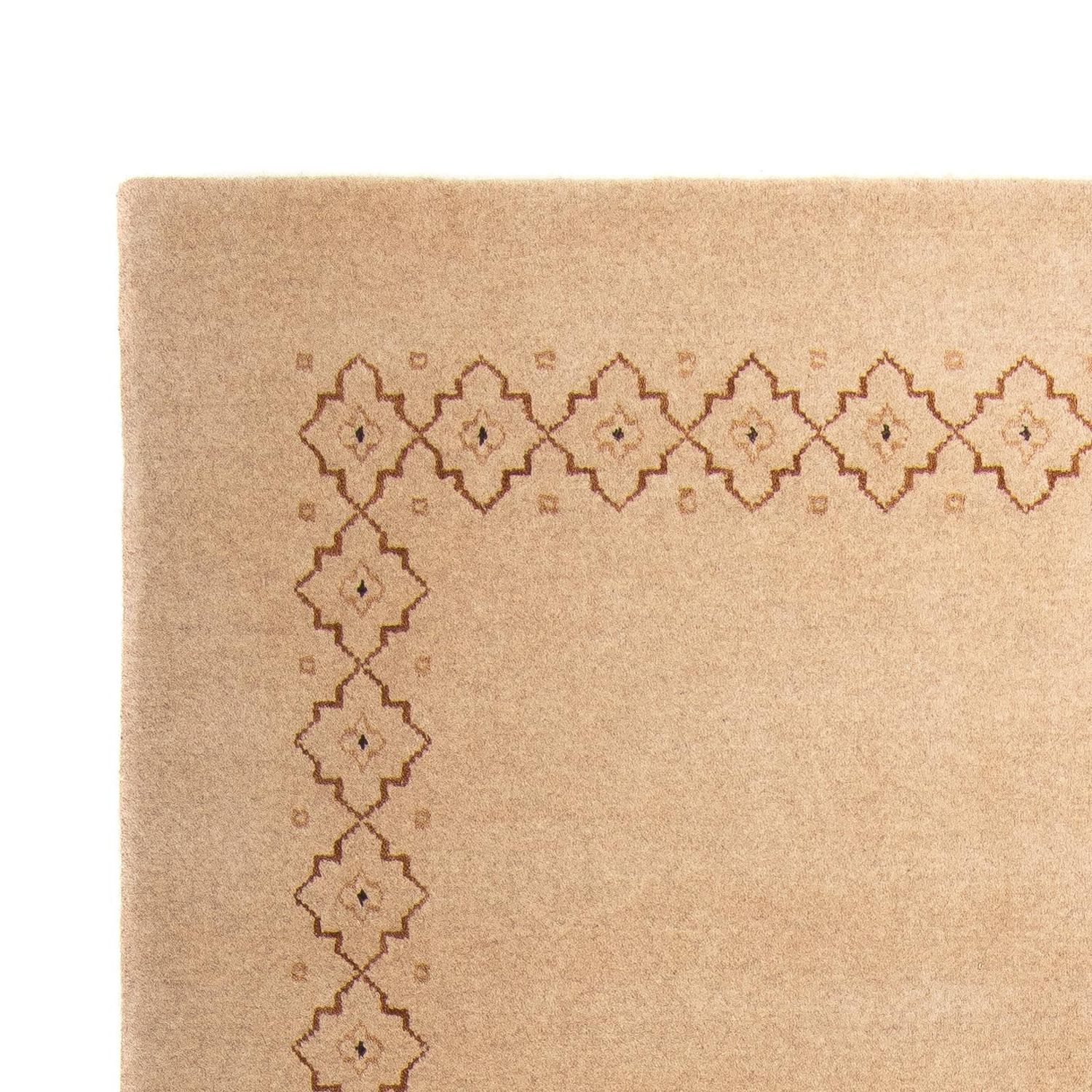 Gabbeh Rug - Loribaft Softy - 242 x 170 cm - light brown