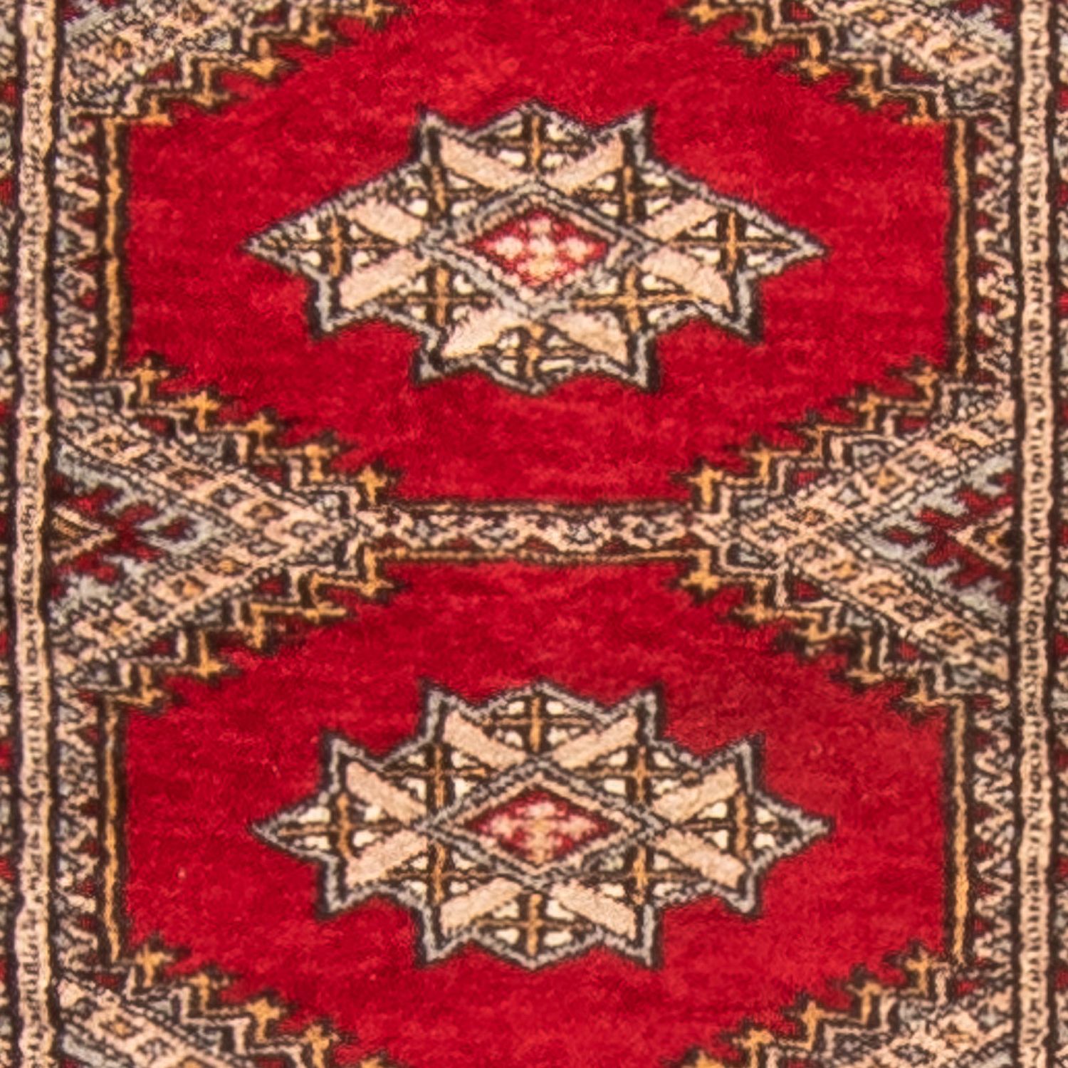 Runner Pakistani Rug - 247 x 83 cm - dark red