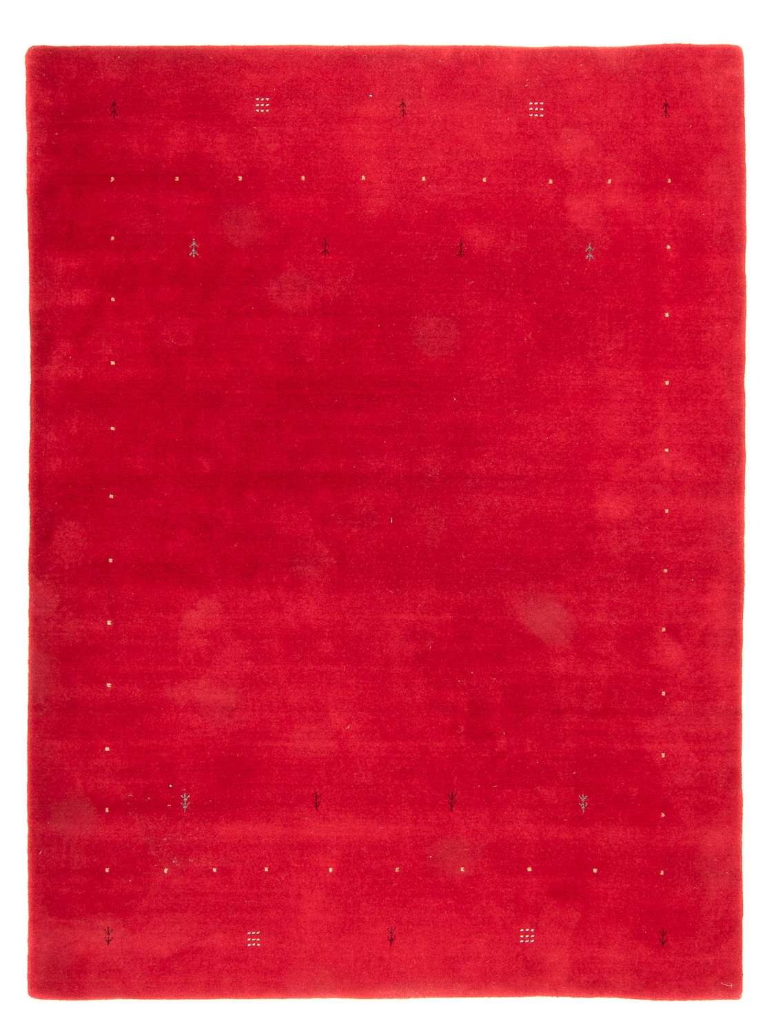 Gabbeh Rug - Loribaft Softy - 242 x 172 cm - dark red