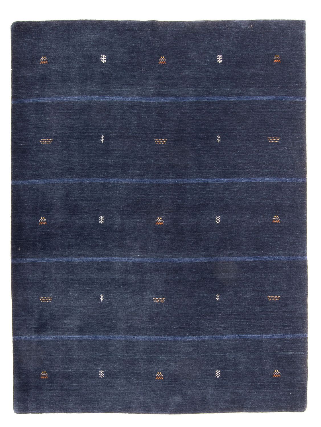 Gabbeh Rug - Loribaft Softy - 240 x 174 cm - dark blue