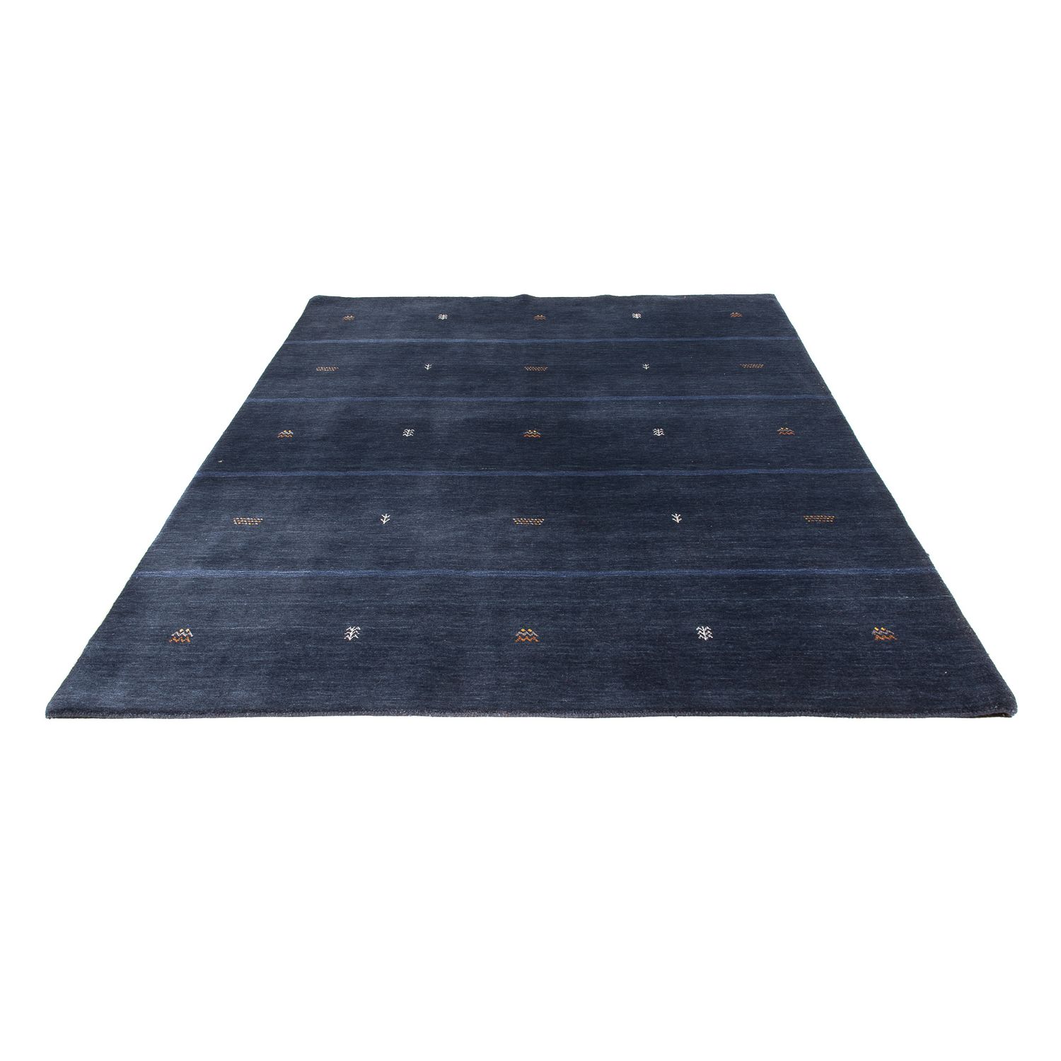 Gabbeh Rug - Loribaft Softy - 240 x 174 cm - dark blue