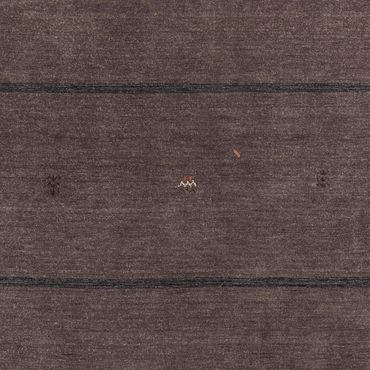 Gabbeh Rug - Loribaft Softy - 244 x 173 cm - dark brown