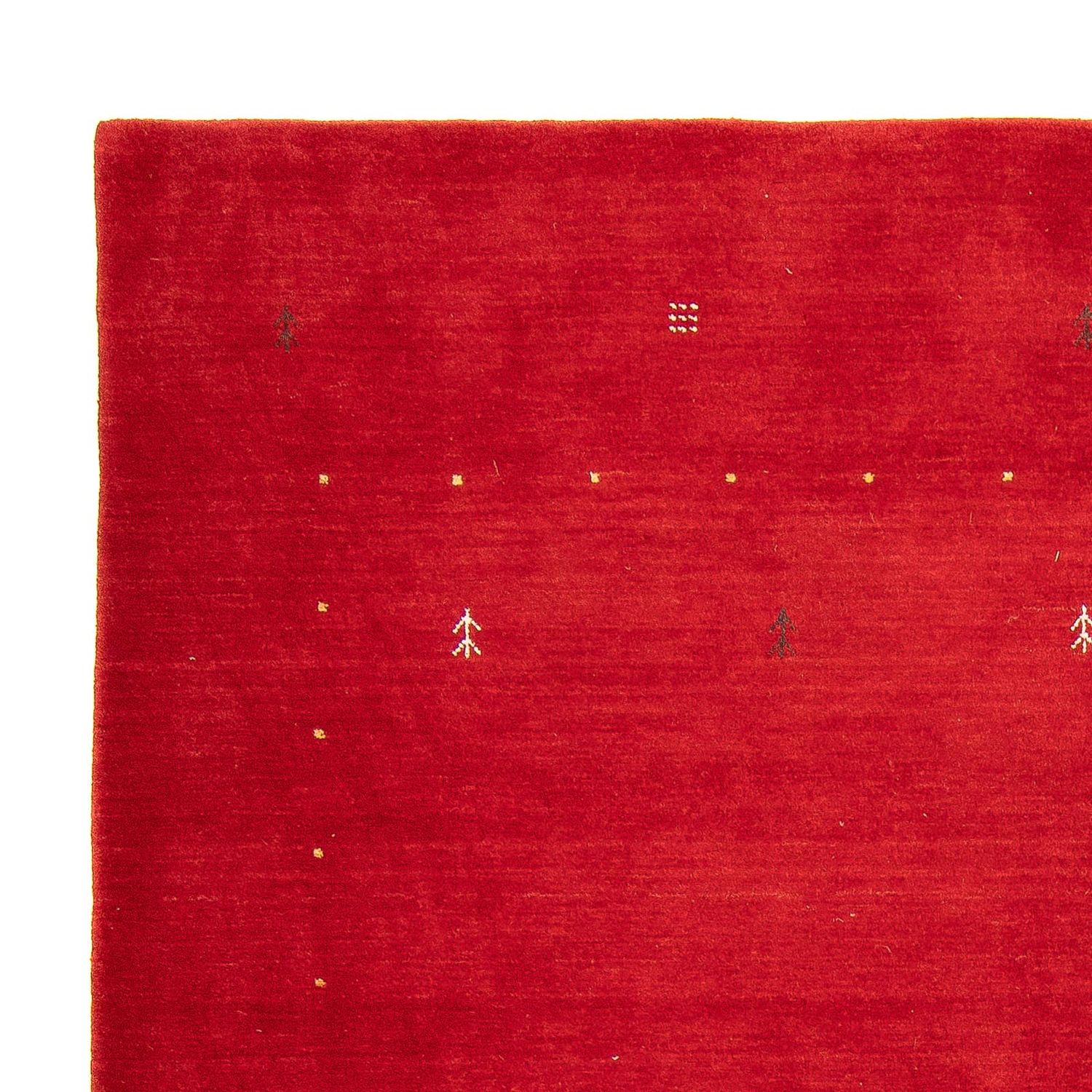 Gabbeh Rug - Loribaft Softy - 241 x 178 cm - dark red