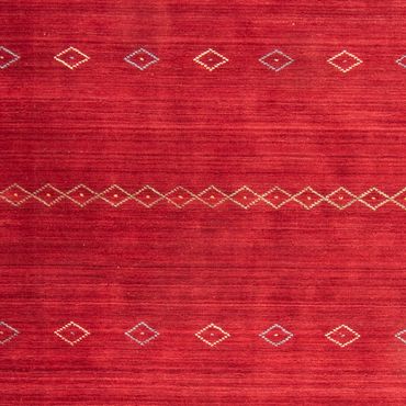 Gabbeh Rug - Loribaft Softy - 240 x 170 cm - dark red