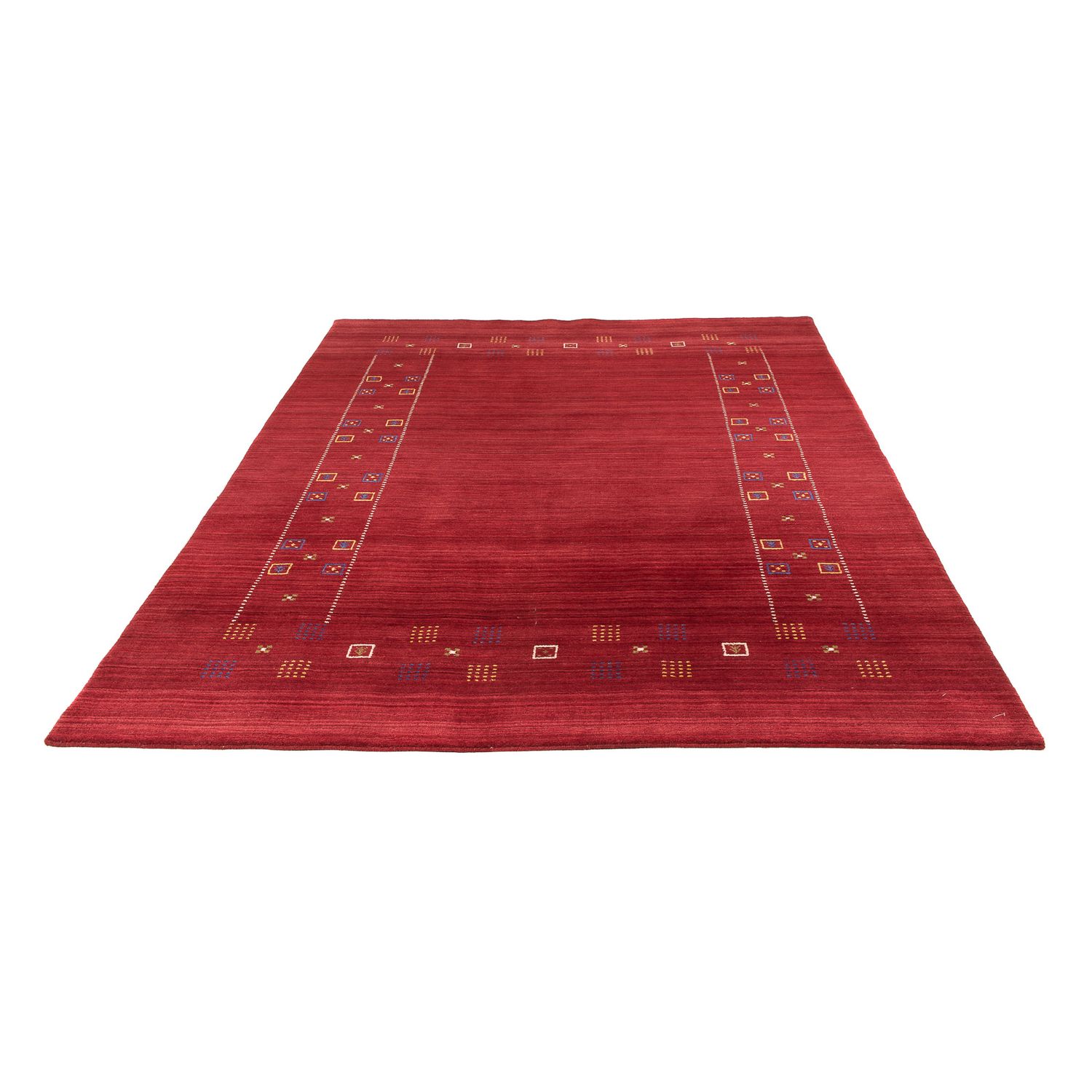 Gabbeh Rug - Loribaft Softy - 240 x 170 cm - dark red