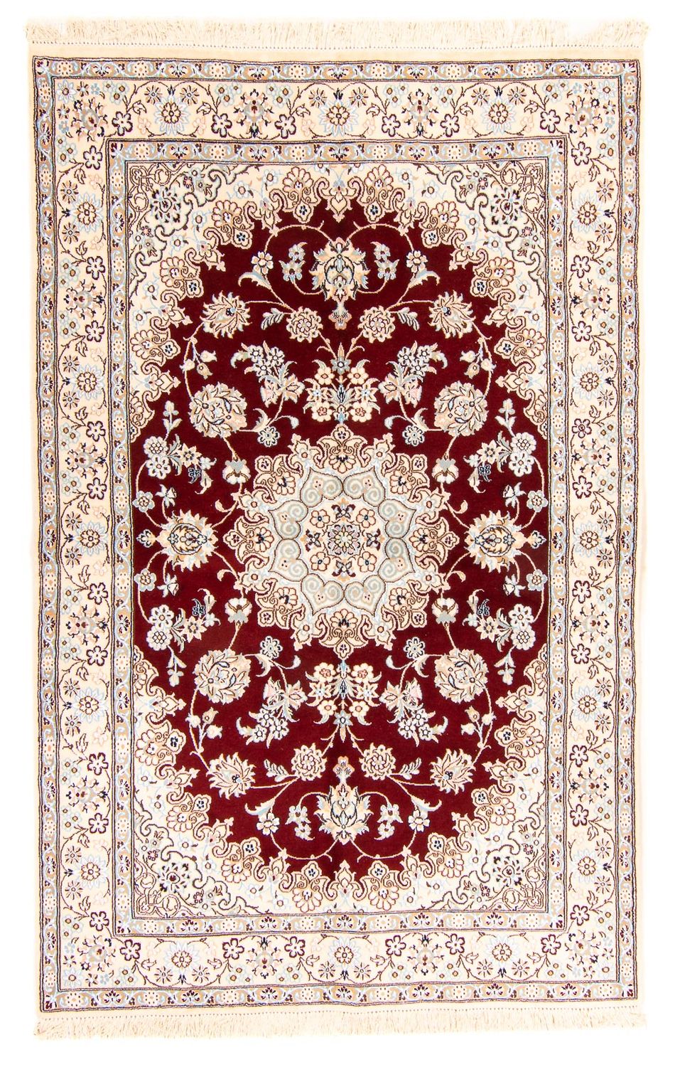 Perser Rug - Nain - Royal - 241 x 153 cm - dark red