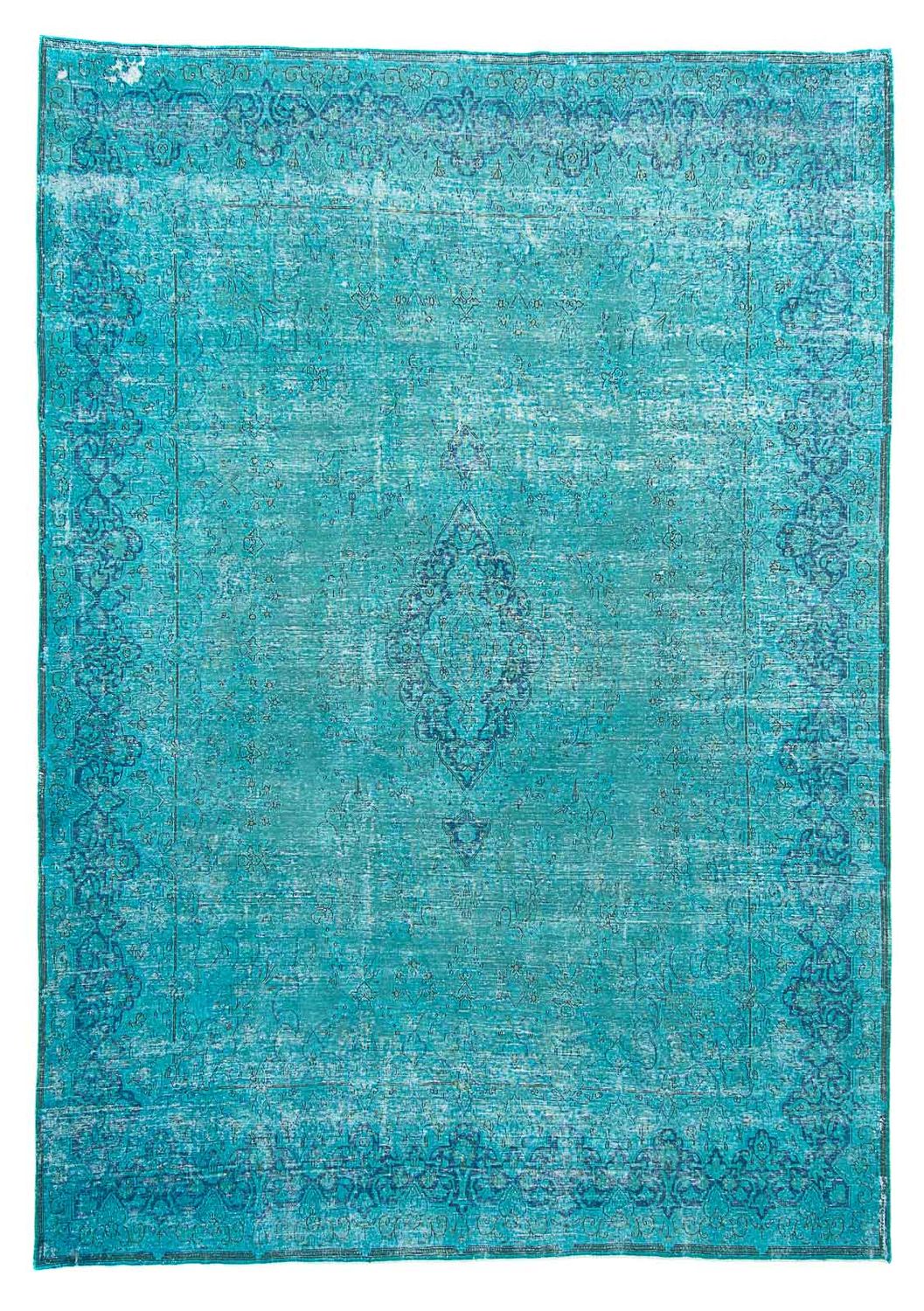 Vintage Rug - 395 x 295 cm - blue