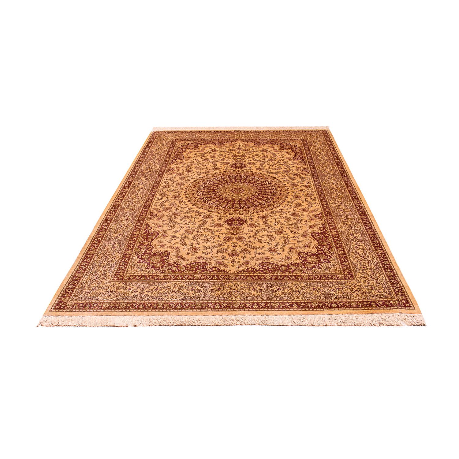 Silk Rug - Ghom Silk - Premium - 237 x 154 cm - brown