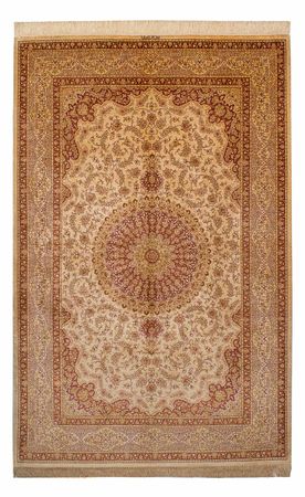 Silk Rug - Ghom Silk - Premium - 237 x 154 cm - brown