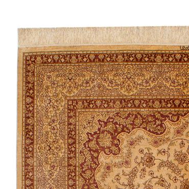 Silk Rug - Ghom Silk - Premium - 237 x 154 cm - brown