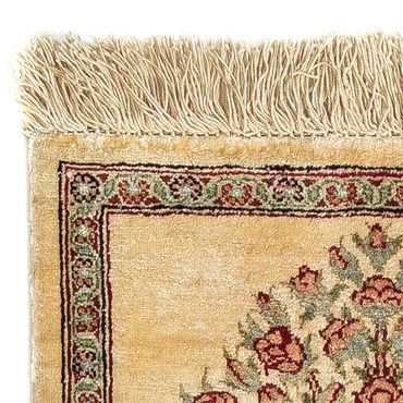 Silk Rug - Ghom Silk - Premium - 41 x 31 cm - beige