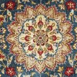 Silk Rug - Ghom Silk - Premium - 44 x 27 cm - dark blue