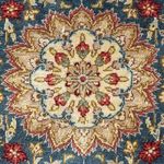 Silk Rug - Ghom Silk - Premium - 44 x 27 cm - dark blue