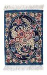 Silk Rug - Ghom Silk - Premium - 40 x 28 cm - dark blue