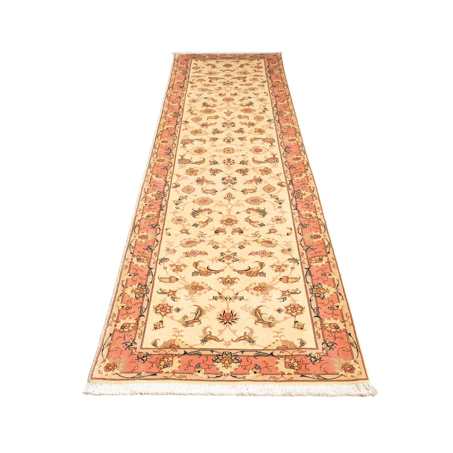 Runner Perser Rug - Tabriz - Royal - 290 x 74 cm - beige