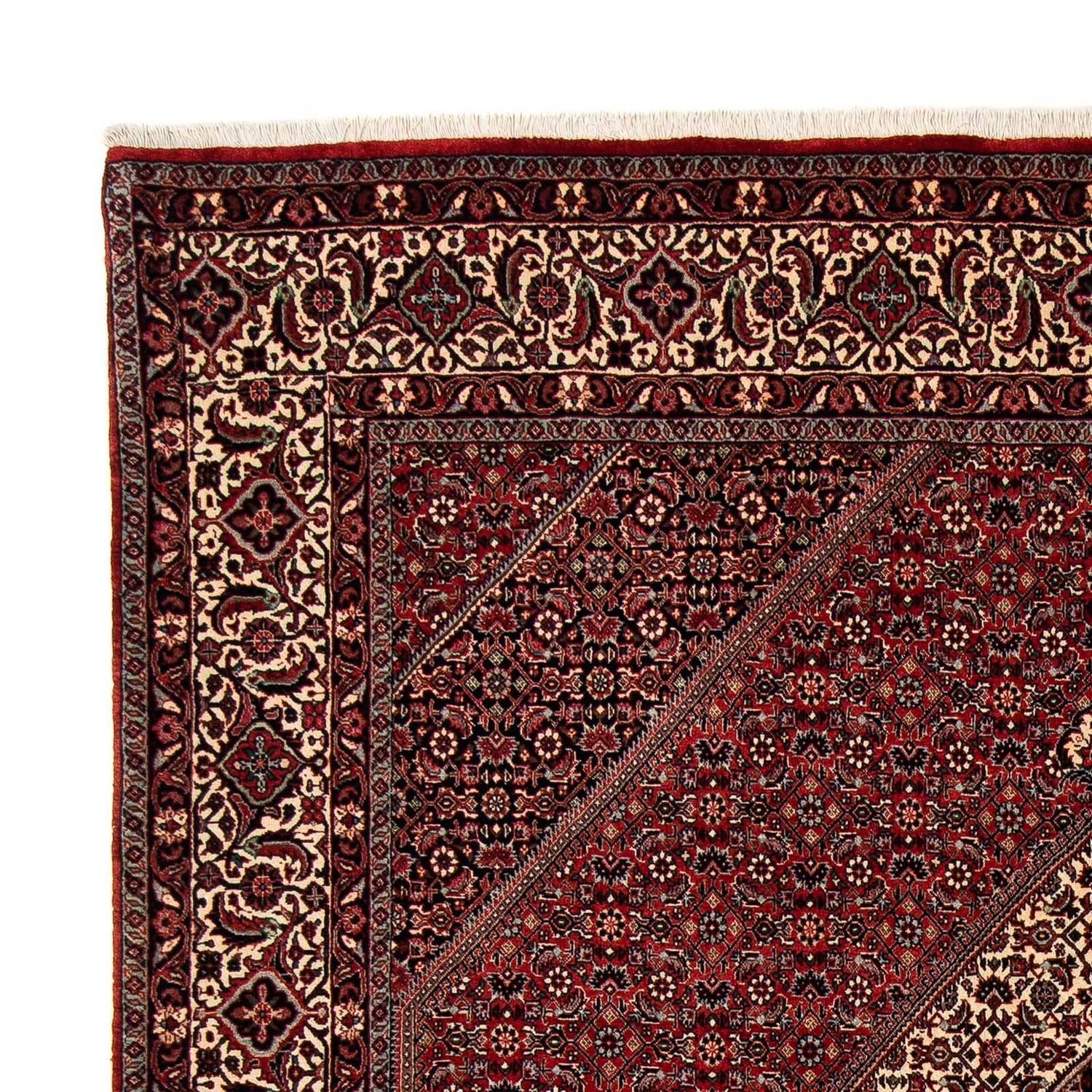 Perser Rug - Bidjar - 253 x 202 cm - dark red