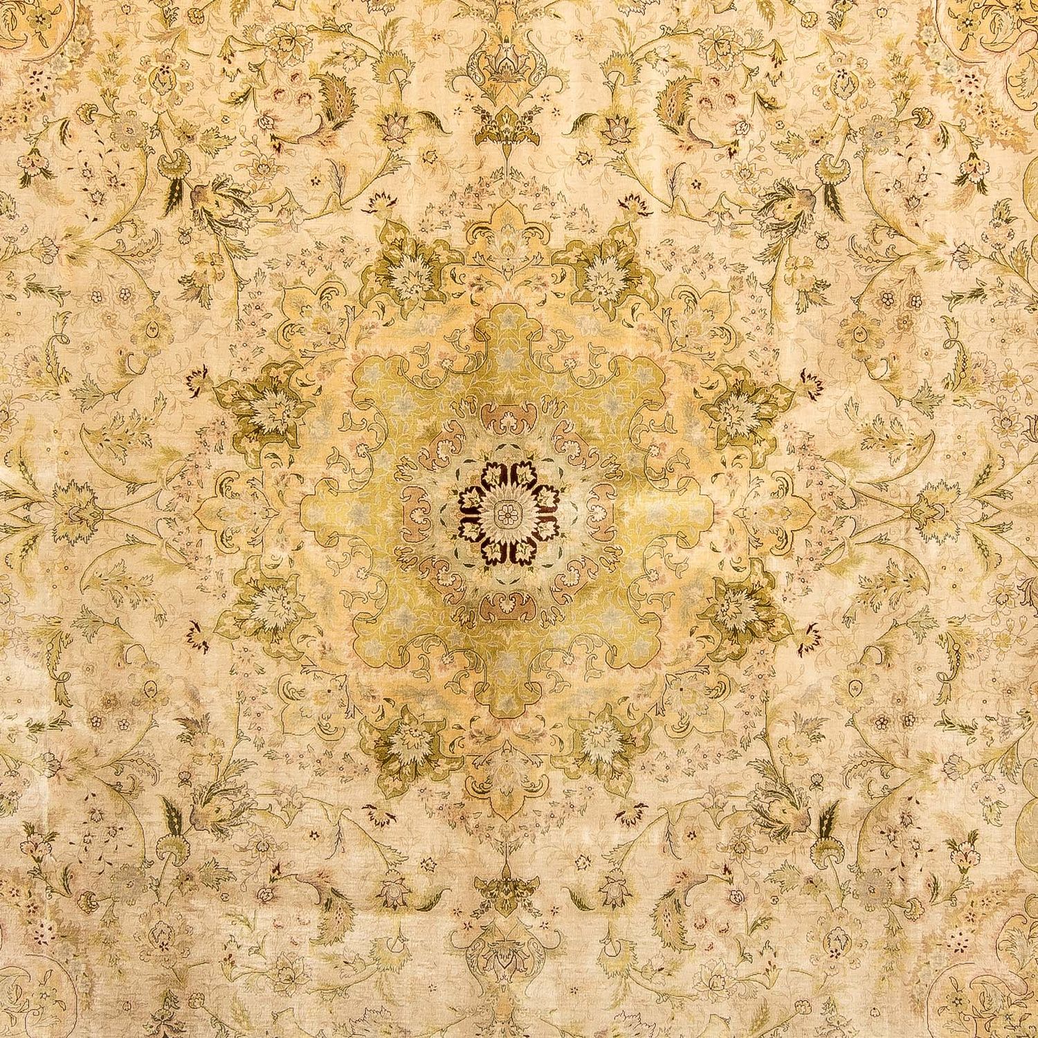 Silk Rug - Hereke silk - Premium - 375 x 277 cm - beige