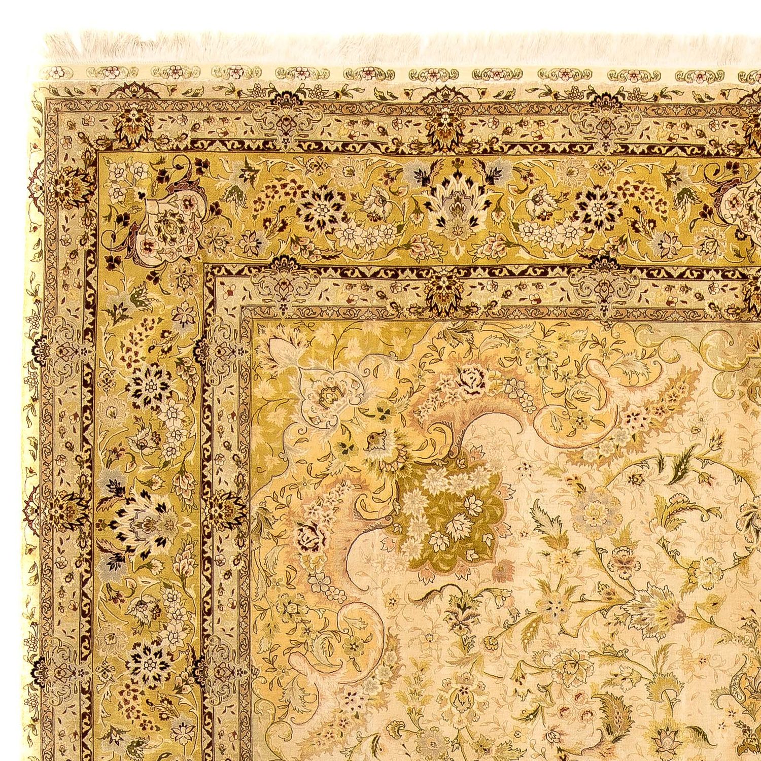 Silk Rug - Hereke silk - Premium - 375 x 277 cm - beige