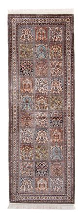 Runner Silk Rug - Kashmir Silk - 227 x 79 cm - multicolored