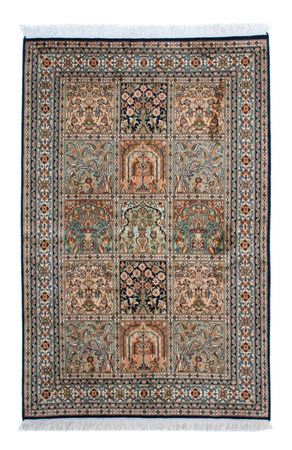 Silk Rug - Kashmir Silk - 150 x 92 cm - multicolored