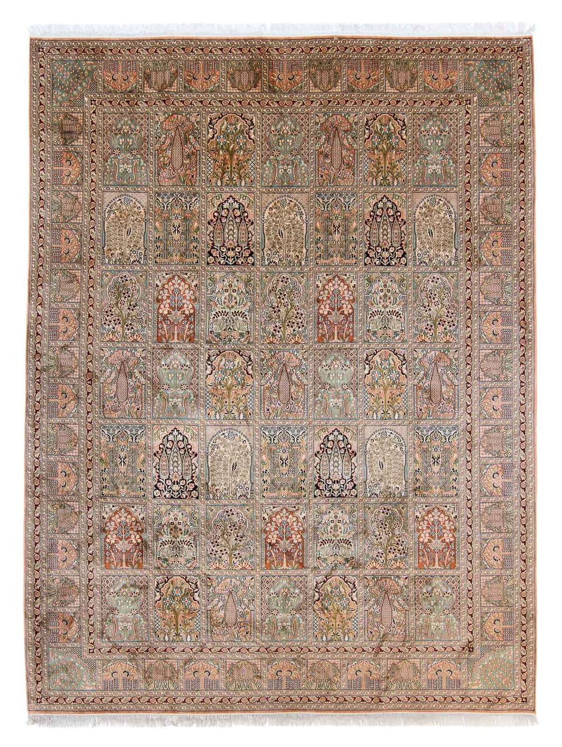 Silk Rug - Kashmir Silk - 336 x 251 cm - multicolored