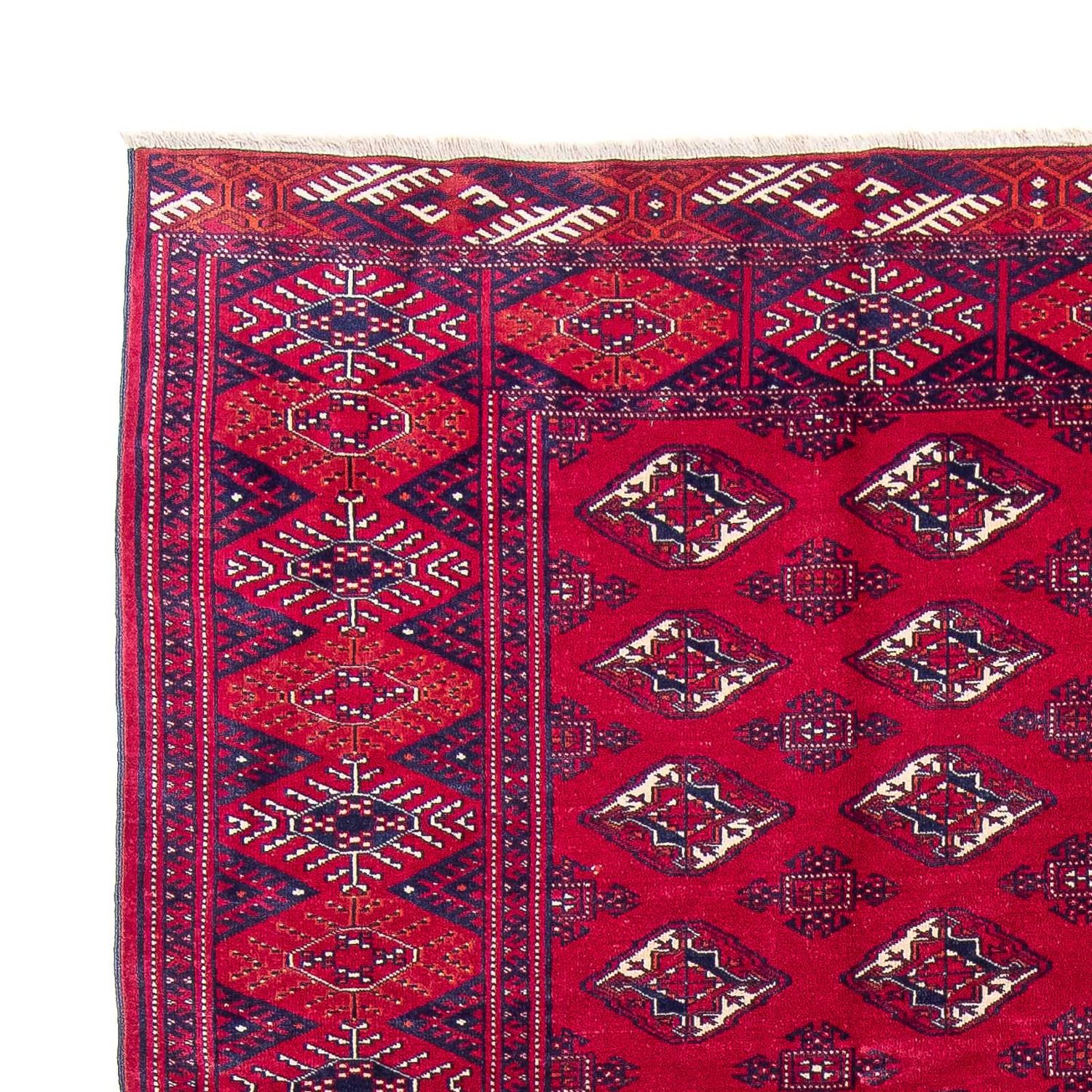 Turkaman Rug - 300 x 228 cm - dark red