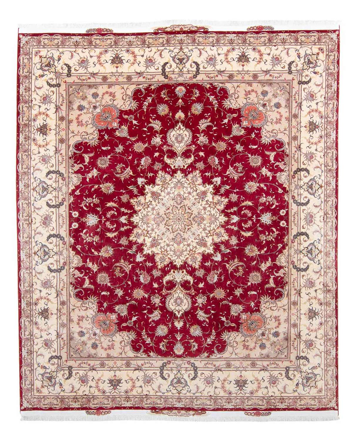 Perser Rug - Tabriz - Royal - 305 x 253 cm - dark red