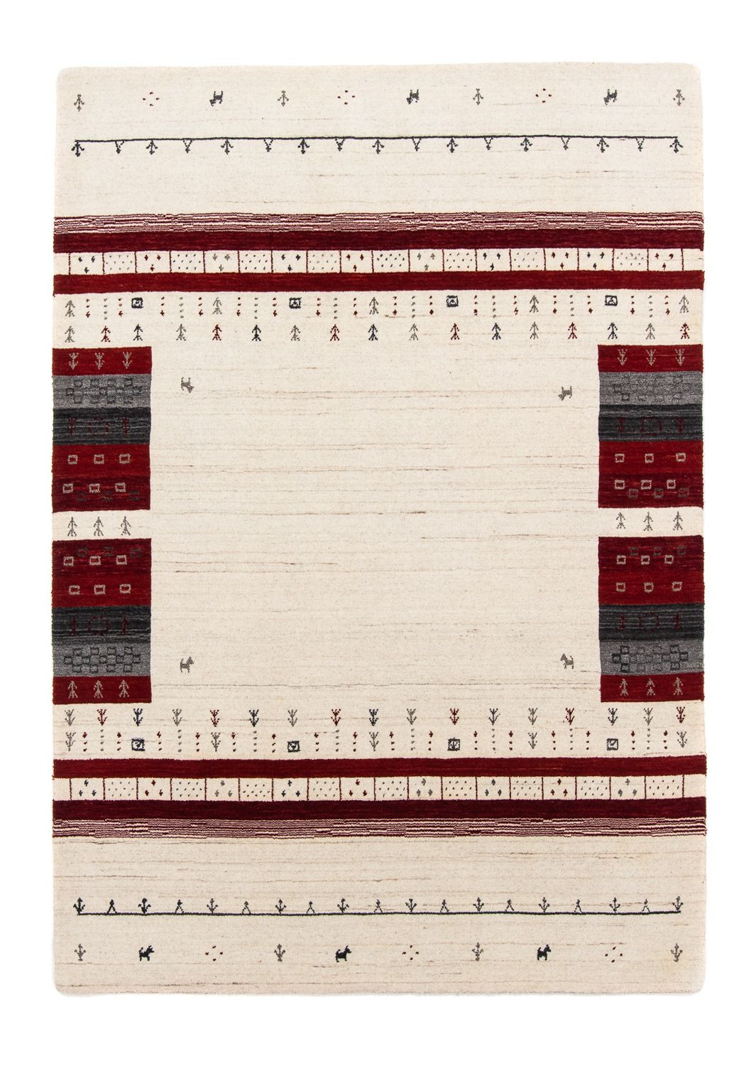 Gabbeh Rug - Loribaft Perser - 200 x 143 cm - beige