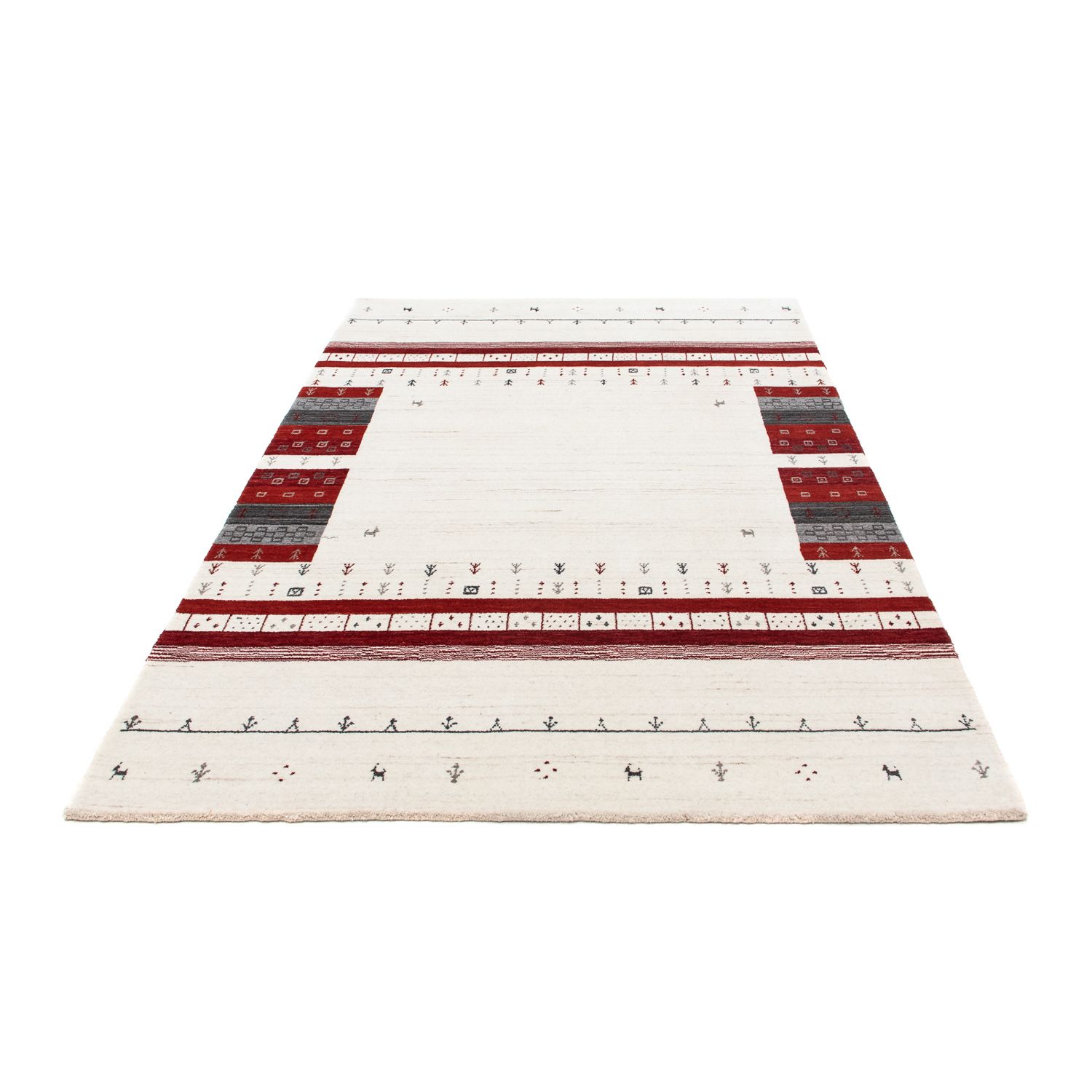 Gabbeh Rug - Loribaft Perser - 200 x 138 cm - beige