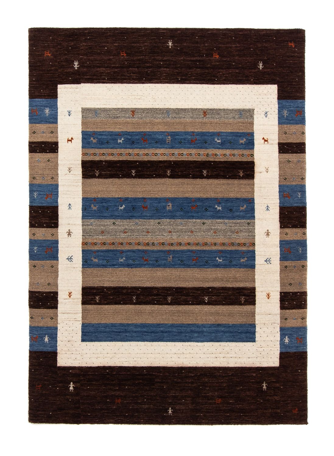 Gabbeh Rug - Loribaft Perser - 204 x 142 cm - dark blue