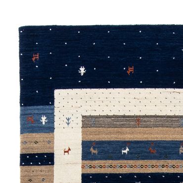 Gabbeh Rug - Loribaft Perser - 201 x 144 cm - dark blue