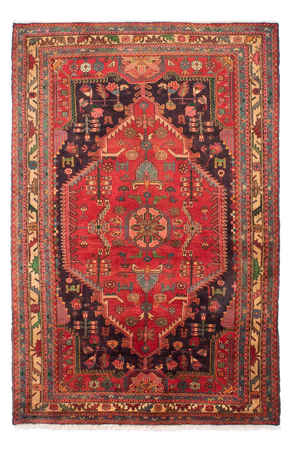 Perser Rug - Nomadic - 220 x 135 cm - red