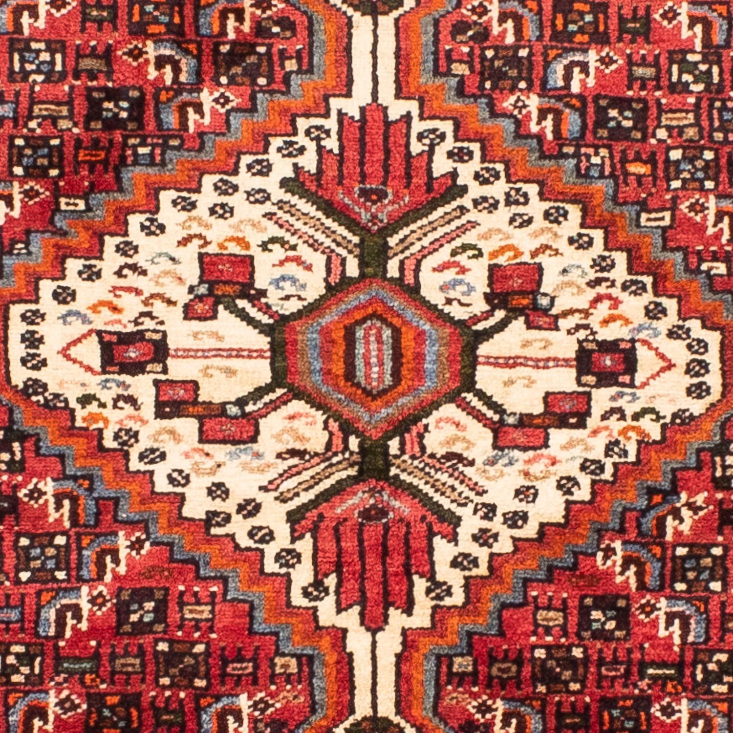 Perser Rug - Nomadic - 225 x 145 cm - dark red