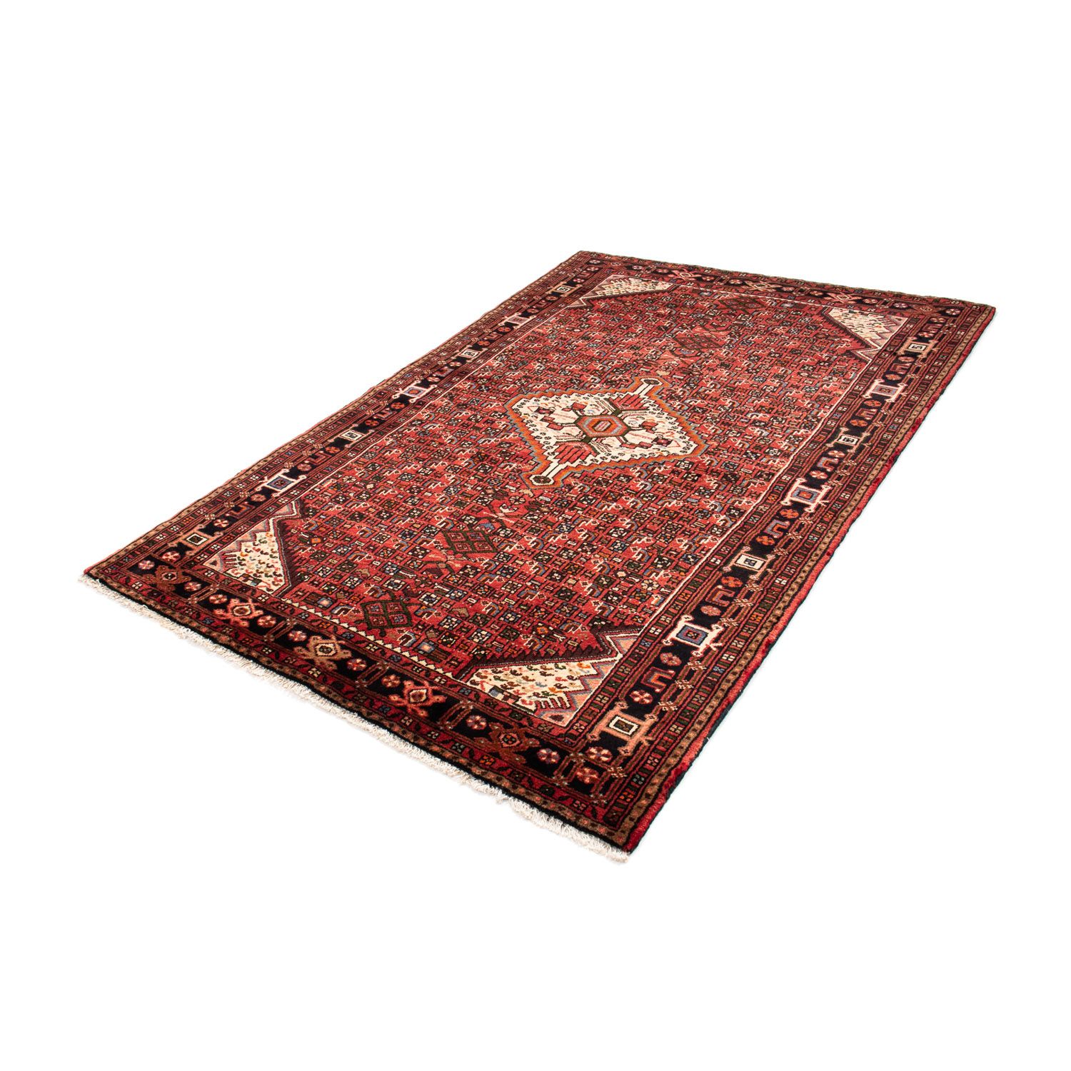 Perser Rug - Nomadic - 225 x 145 cm - dark red