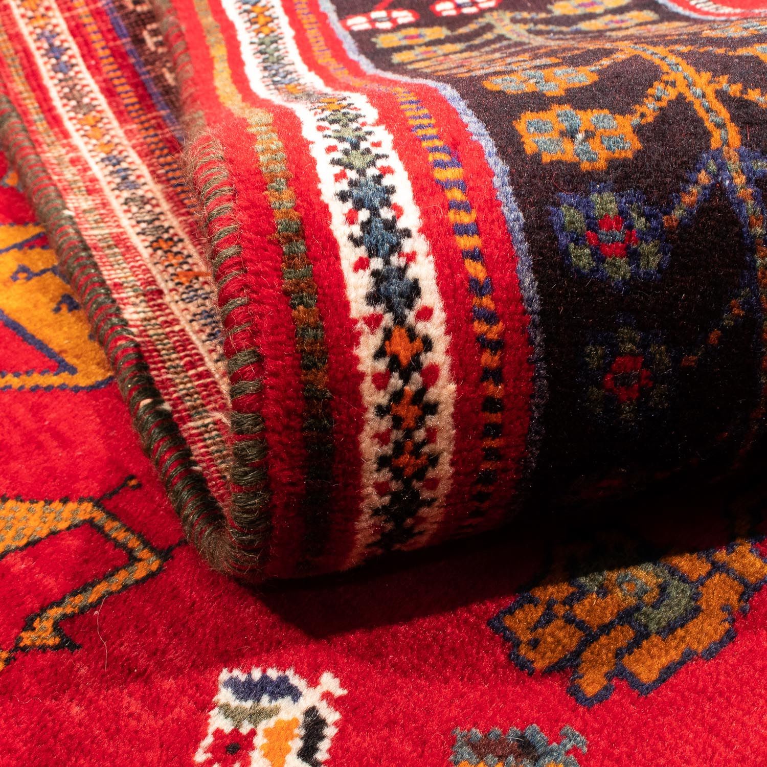 Perser Rug - Nomadic - 222 x 155 cm - dark red