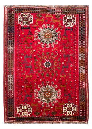 Perser Rug - Nomadic - 222 x 155 cm - dark red