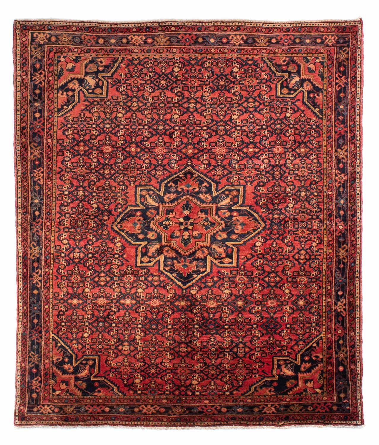 Perser Rug - Nomadic - 210 x 165 cm - dark red