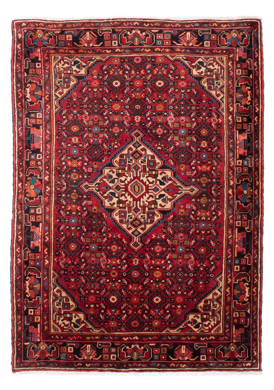 Perser Rug - Nomadic - 218 x 156 cm - dark red