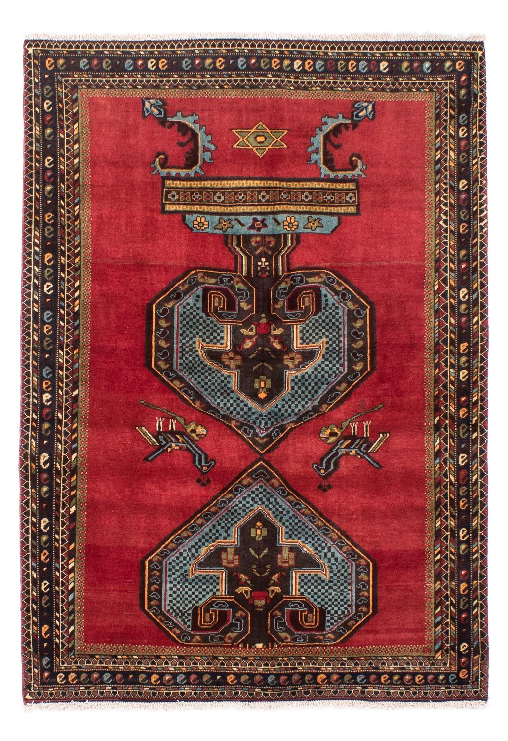 Perser Rug - Nomadic - 192 x 134 cm - dark red