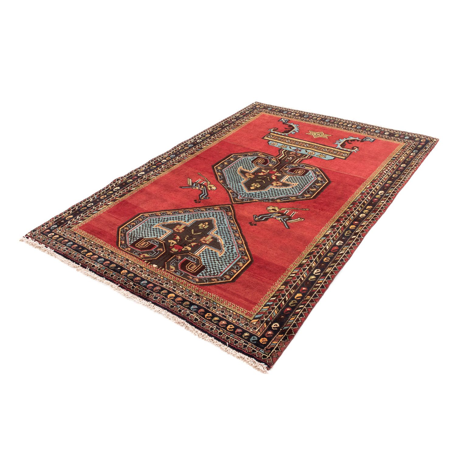 Perser Rug - Nomadic - 192 x 134 cm - dark red