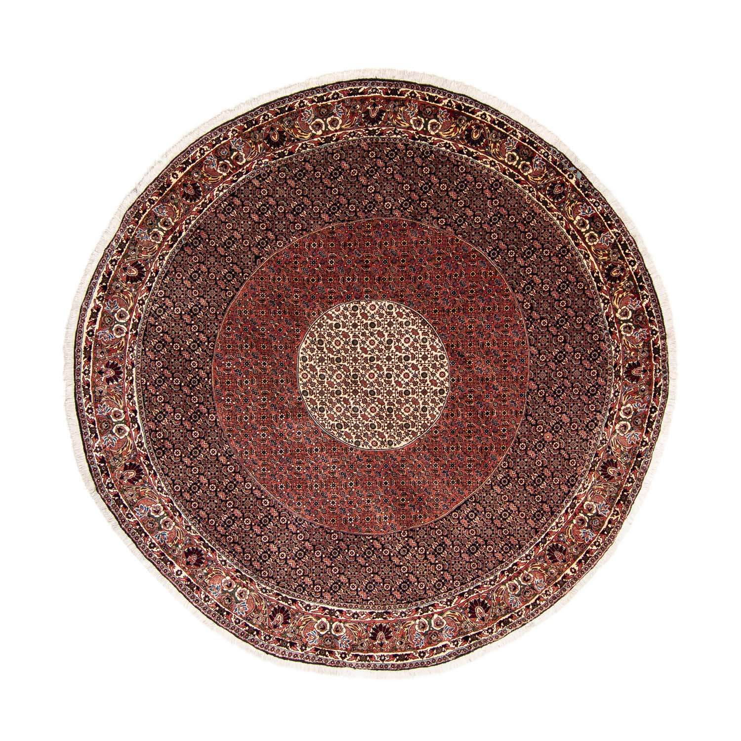 Perser Rug - Bidjar round  - 260 x 260 cm - dark red