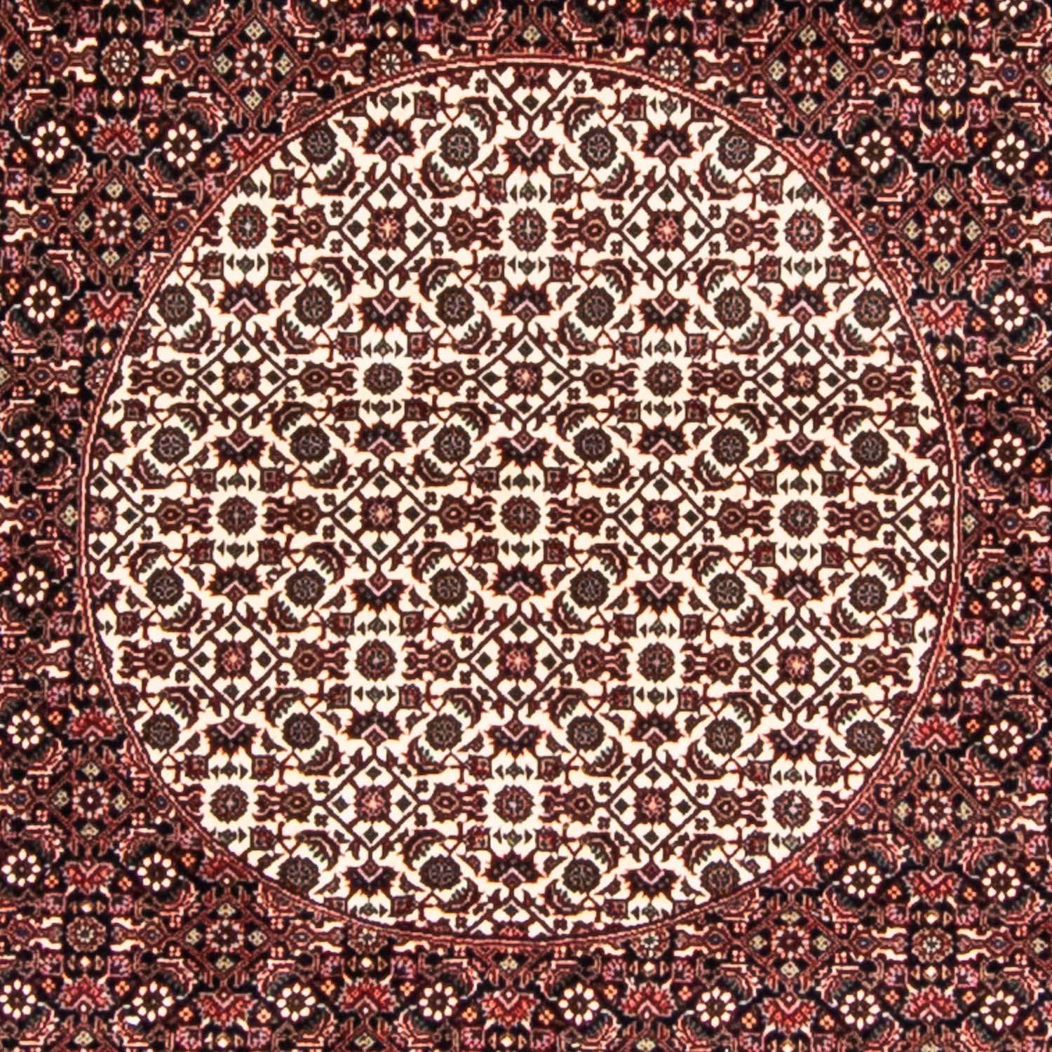 Perser Rug - Bidjar round  - 247 x 247 cm - dark red