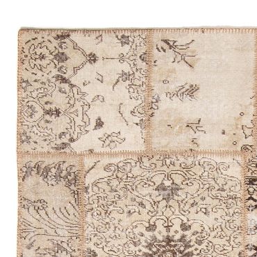 Patchwork Rug - 240 x 170 cm - light brown