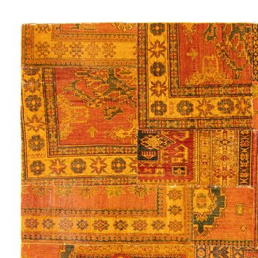 Patchwork Rug - 295 x 239 cm - brown