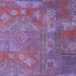 Patchwork Rug - 299 x 239 cm - purple